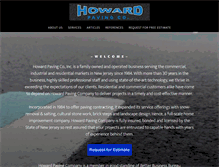 Tablet Screenshot of howardpaving.net